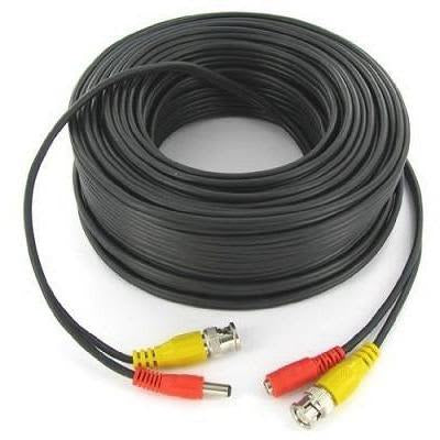 40m DC Power Security Surveillance BNC Cable For Analog Cameras