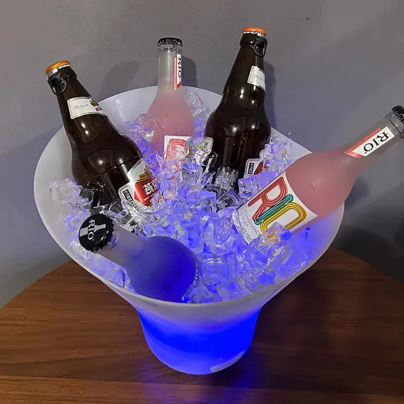 LED Rechargeable Ice Bucket With Speaker.