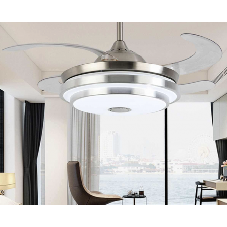 LED CEILING FAN WITH FOLDABLE BLADES