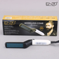 ENZO men ionic hair brush good quality heated beard straightener brush