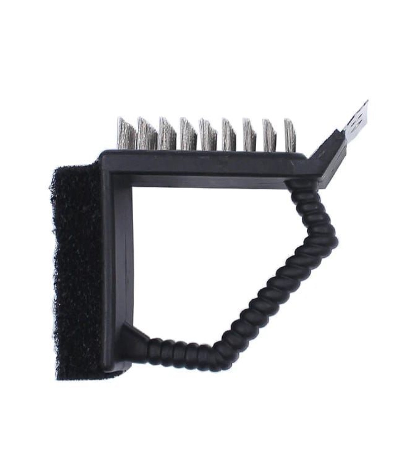 Multi-functional 3 in 1 Stainless Steel Barbecue Grill Cleaning Brush