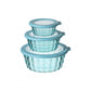 3 Pcs Crispy Clear Container With Lid