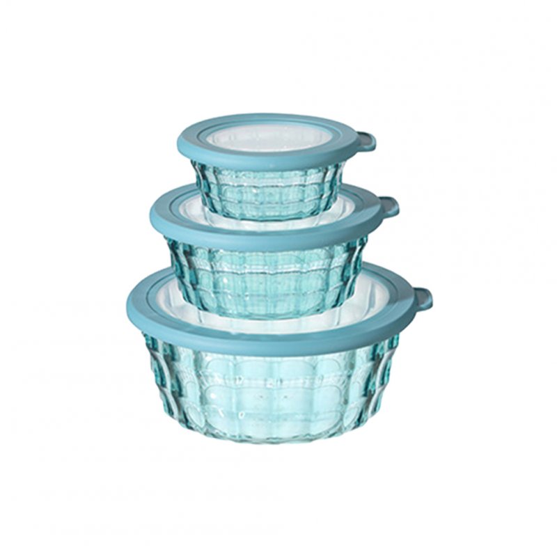 3 Pcs Crispy Clear Container With Lid