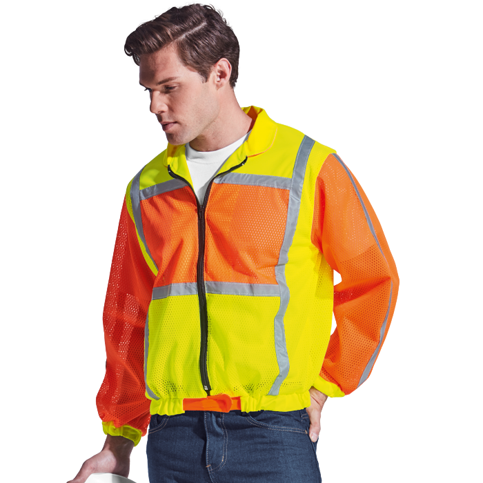 Reflective vest, Long sleeve - 2 Tone