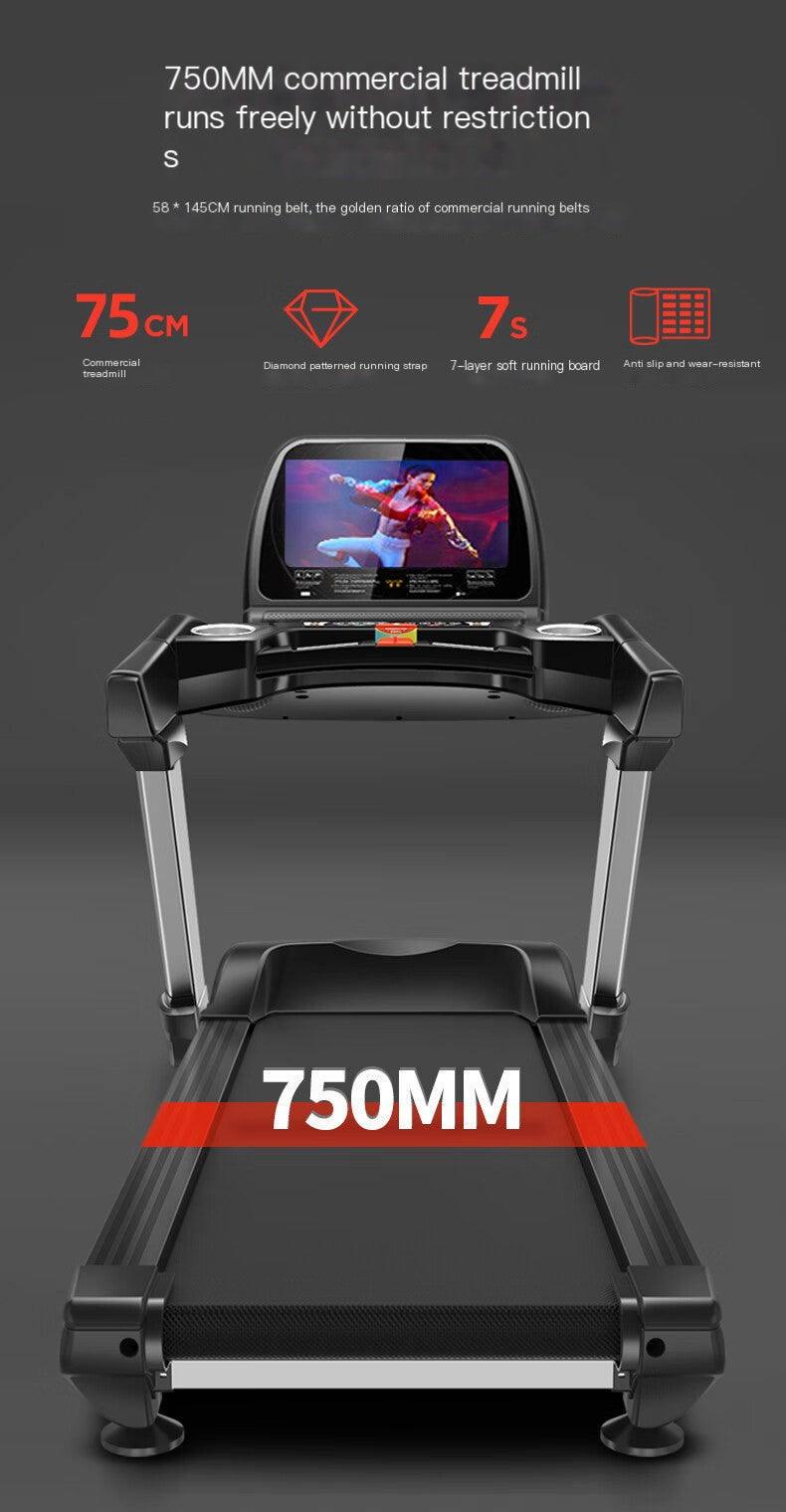 PRO-SPORTZ M8 Commercial Motorized Treadmill Machine Inc 15.6” TFT Screen, Watch Netflix or Google Capabilities Inc Bluetooth. Fitted With Kinomaps, Zwift & Yfit Apps