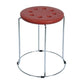 Home And Office Stainless Steel Stool With Round Plastic Top Seat