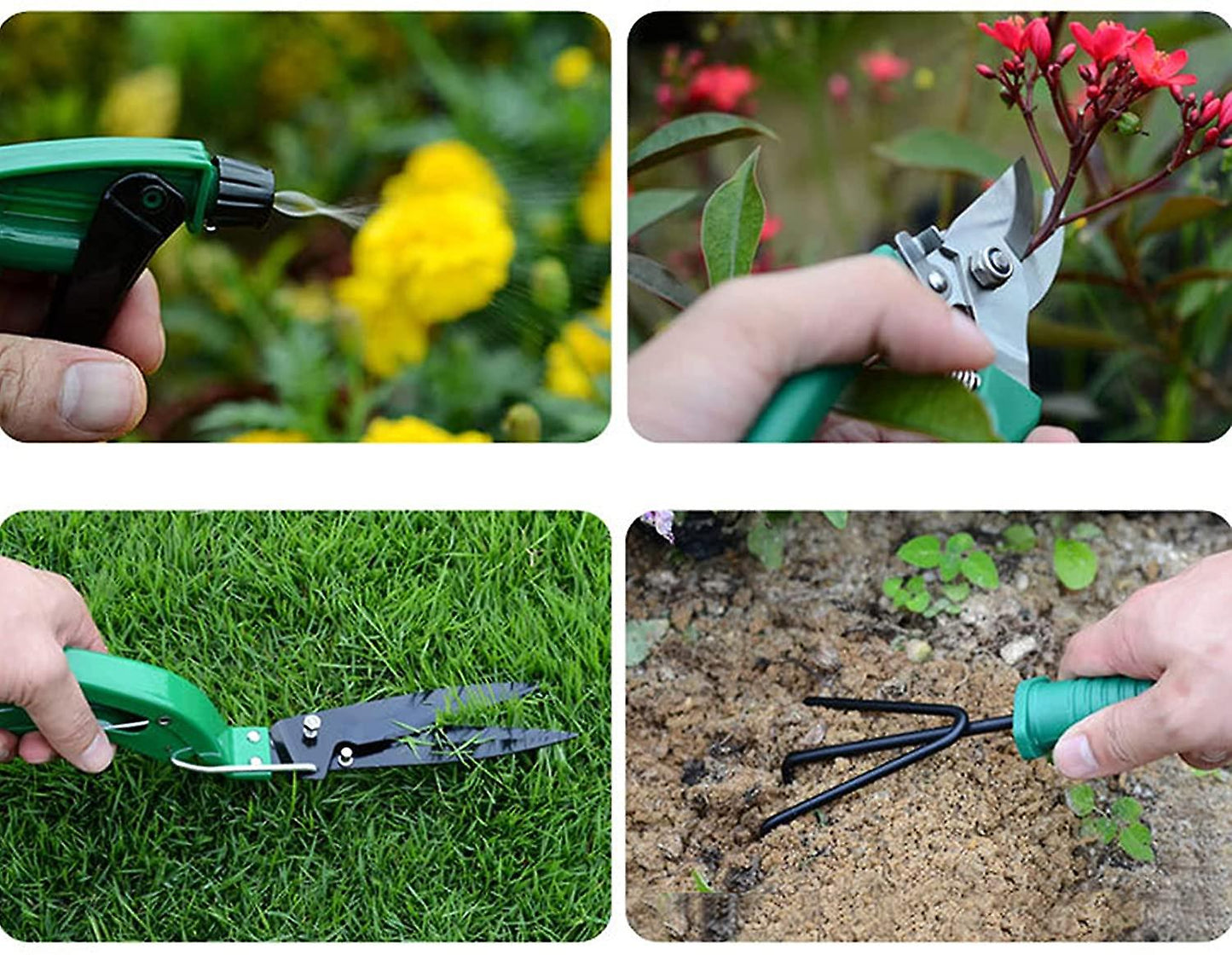 10pcs Garden Tool Set Gardening Tools Gardening Kit With Carrying Case, Garden Secateurs