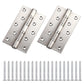 2 Piece Heavy Duty Cast Iron Hinges with screws