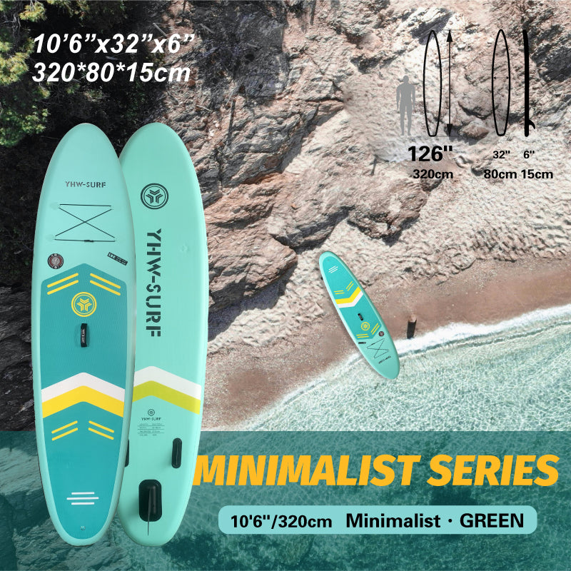 Inflatable Stand Up Paddle Board Kits 10.6inch Minimalist Series