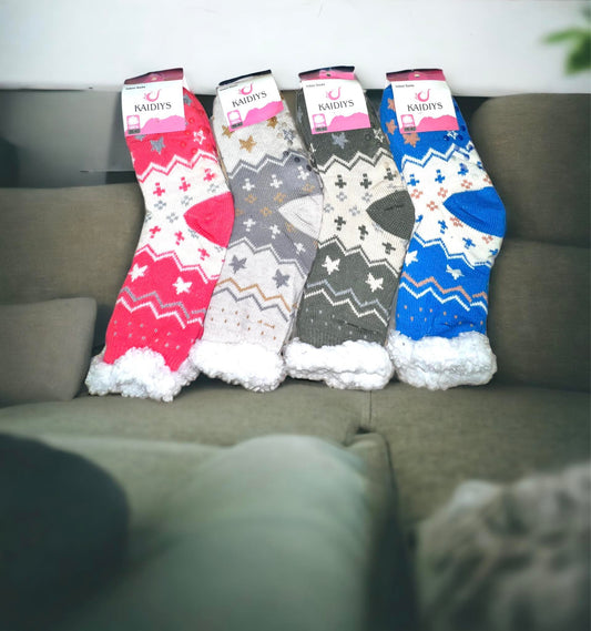 Indoor Non slip | Winter Stylish Design Socks-Long