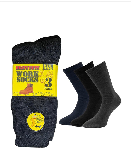 Thermal multi colour winter socks - 3 pairs