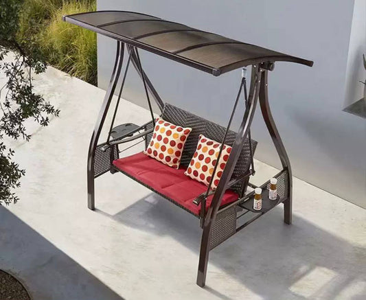 Two seater giant swing patio porch swing courtyard outdoor steel swing for playground