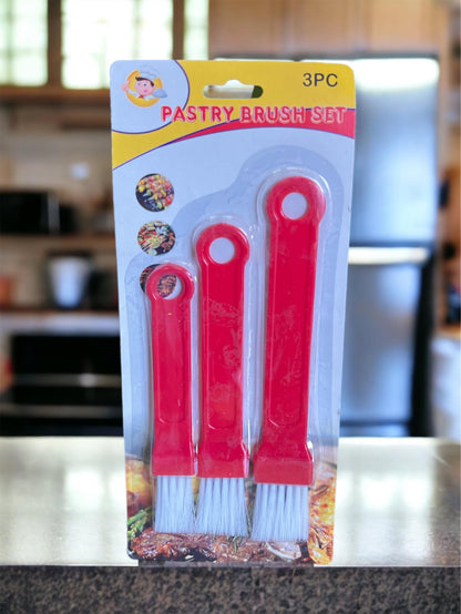 3 Piece Pastry Brush Set