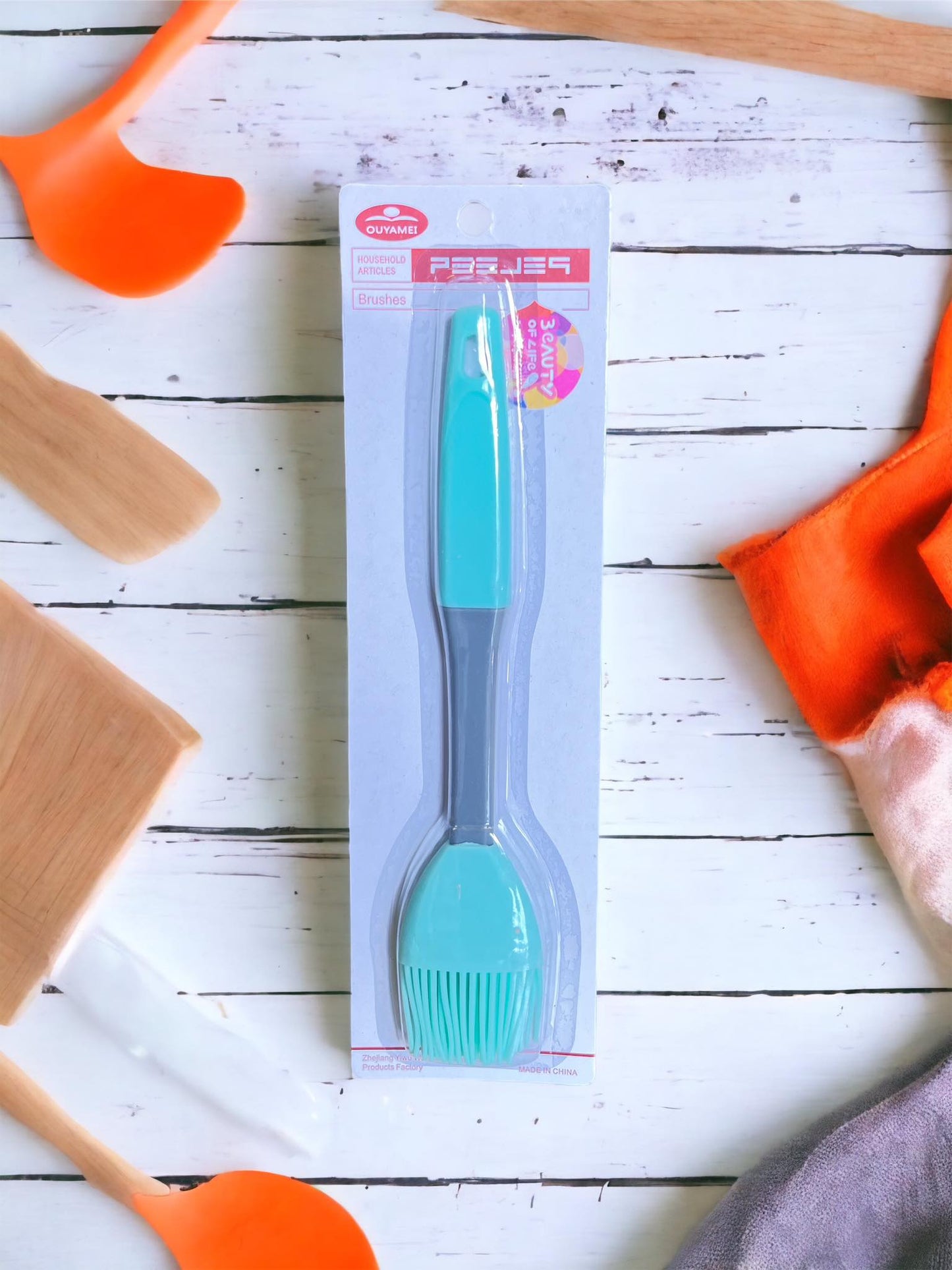 Silicone Bristle Cooking Utensil