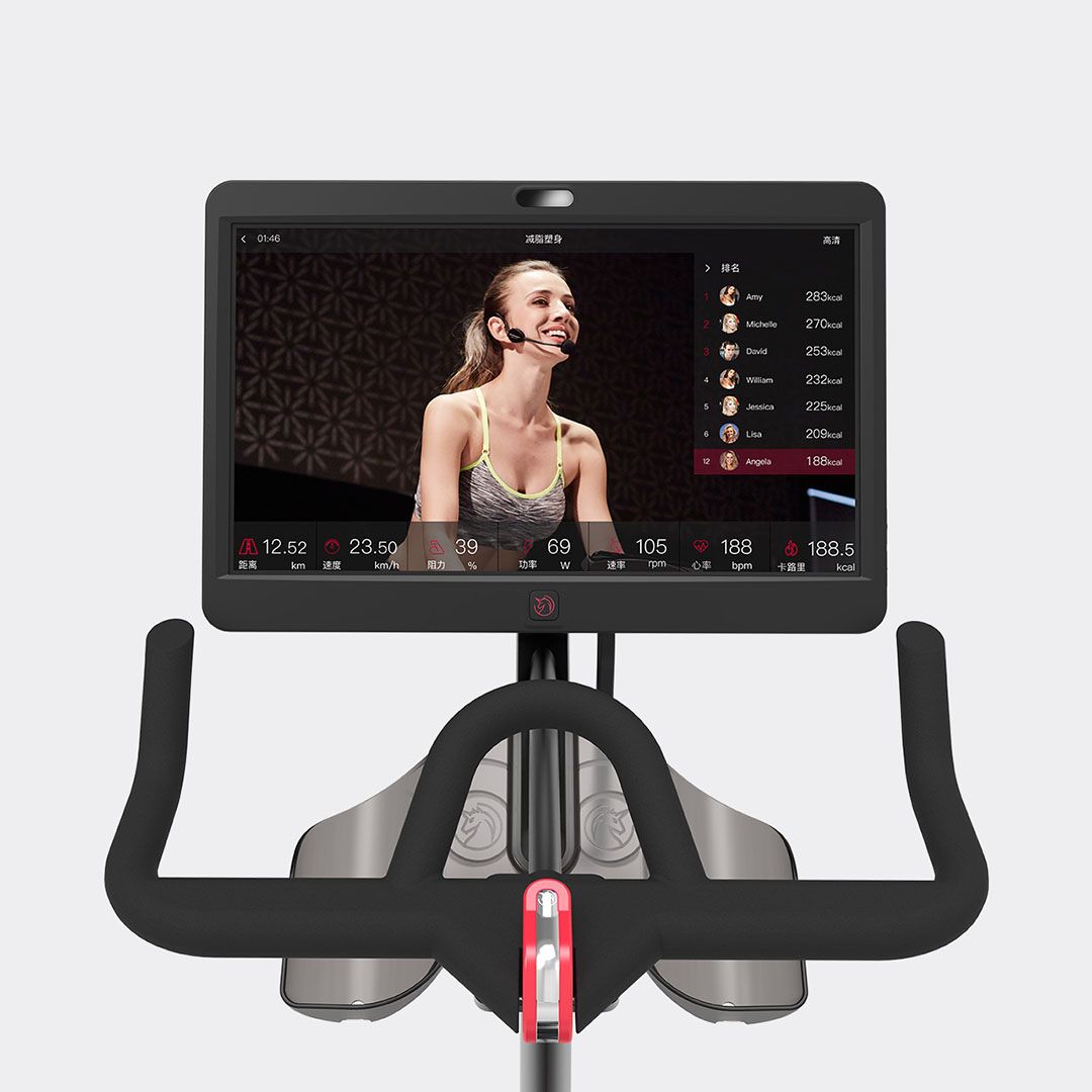 YESOUL- Xiaomi V1-PLUS Spinning Bike 21.5” TFT HD Screen , Kinomaps & Zwift App Control With Bluetooth