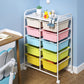 10 Drawers Rolling Storage Cart, Multicolor