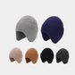 Winter Beanie Hat Knit Earflap Hat Soft Warm Skull Caps Outdoor Solid Casual