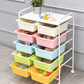 10 Drawers Rolling Storage Cart, Multicolor