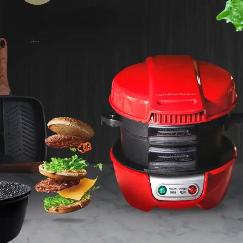 RAF Burger Machine/Panini Home Breakfast Machine Mini Sandwich Machine Double-Sided/Non-Stick Pan