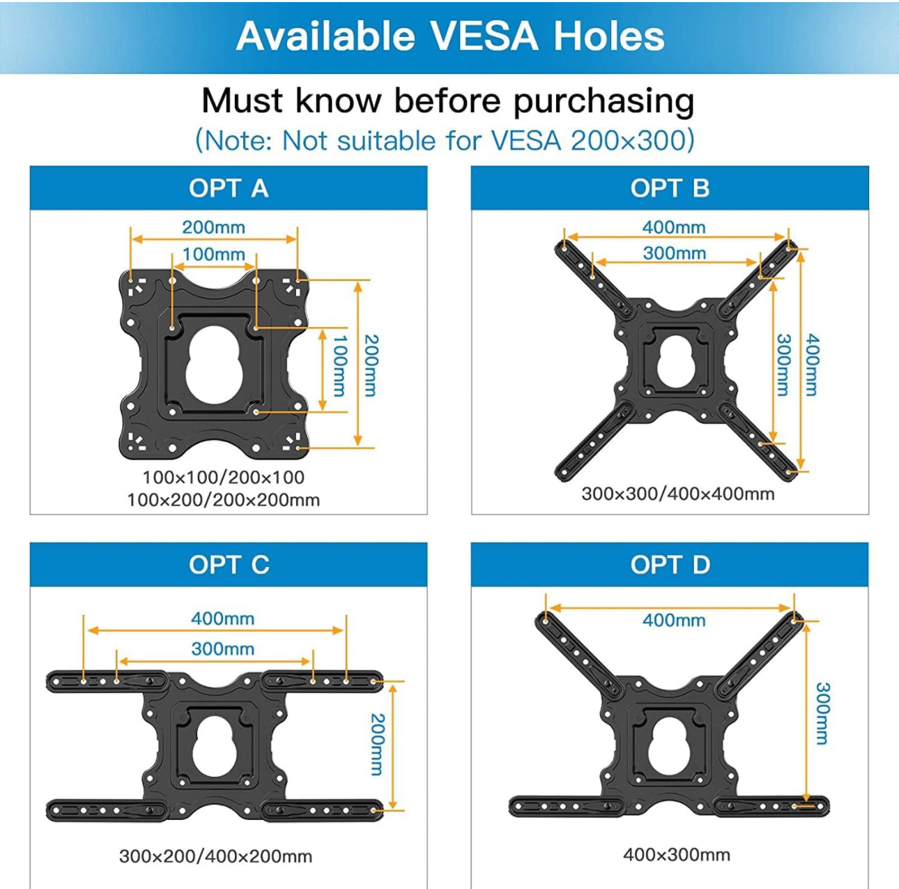 Universal Swivel Tilt Wall Mount 32-60 inch Full Motion Cantilever for LED,LCD and Plasma TV's