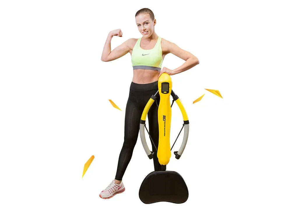 ProSportz Abdominal Fitness Machine Lazy Abdomen Machine Home Thin Belly Fat Burning Exercise Abdominal Muscles Multi-function Abdominal Wheel Fitness Machine-Available As PreOrder Sales Only