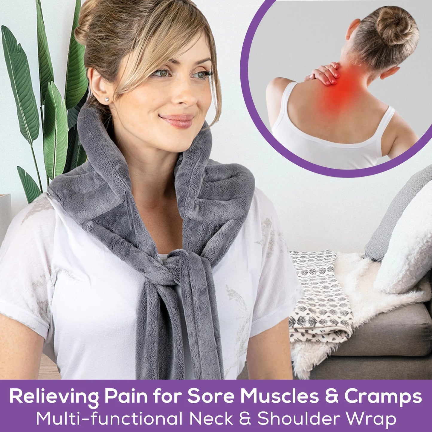 Microwavable Back, Neck & Shoulder Wrap