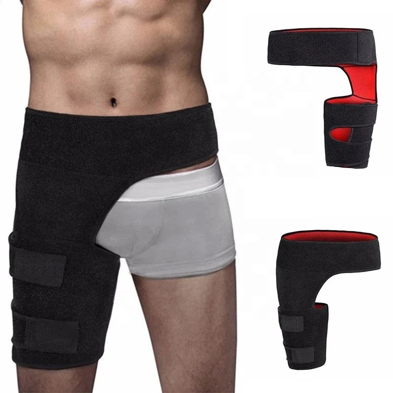 Ortho Wrap Hip Brace,Thigh Hamstring,Hip Arthritis, Sciatica Brace. Groin Compression Wrap.