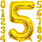 Number Balloons 32 Inch Mylar Foil Jumbot Number 0-9 Balloons