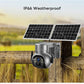 Outdoor wifi/4G Sim Card Camera Mini Solar Panel Security Surveillance Camera 7500mAh IP66 Wireless 2 Way Talk DetectCamera