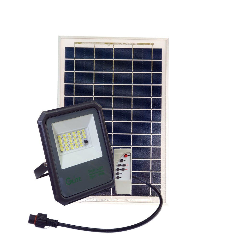 Glite 20W Solar Flood Light