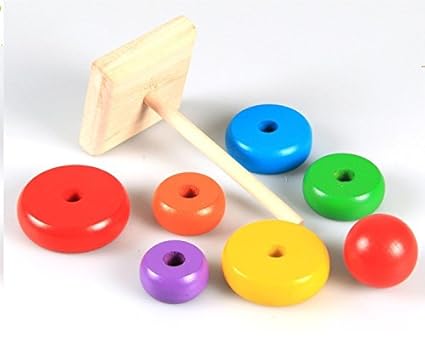 Rainbow Tower Colourful Toy 7 Pcs