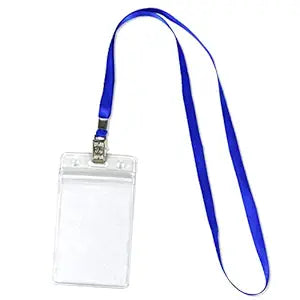 Clear Plastic Lanyard with ID Card Holder