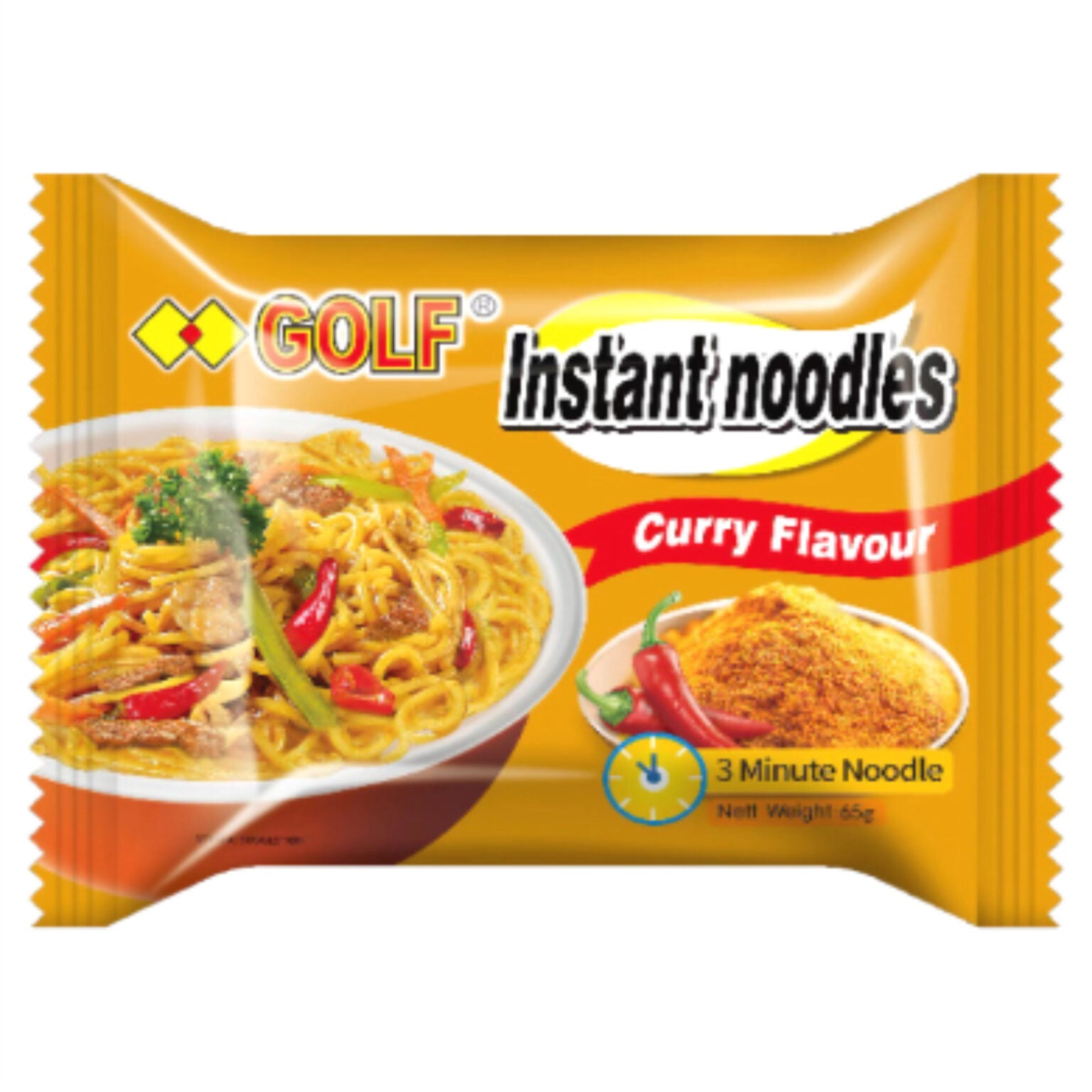 Golf Instant Noodles 5x65g - 3min Cooking Time. Various Flavours ...