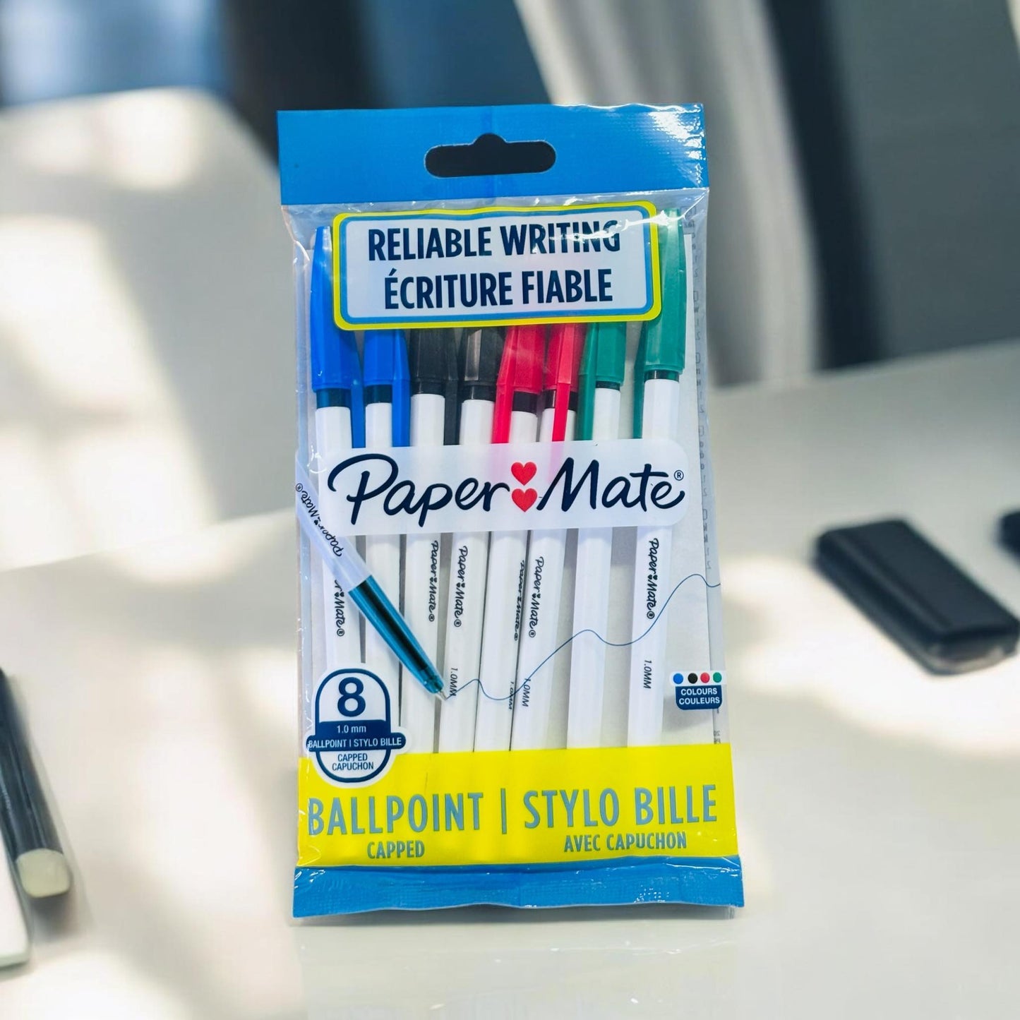 Reliable Writing Ballpoint Pens Pack of 8