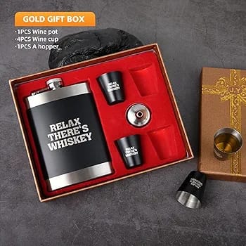 Hip Flask Gift Set for Men