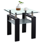 Tempered Glass Tabletop Side Table