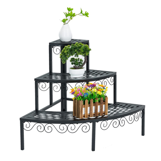 3 Tier Pot Plant Rack Corner Stand Organizer