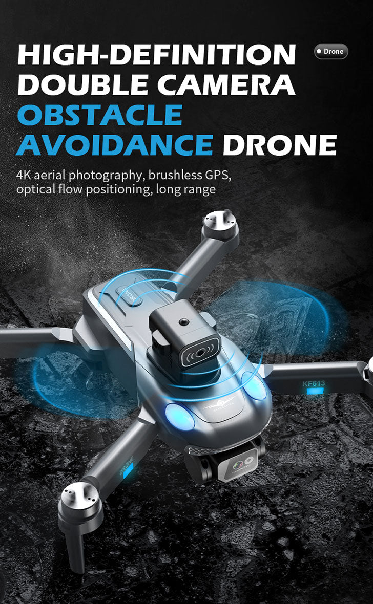 P15 Pro RC Folding Dual Camera Drone - 2.4Ghz - Wifi - App Control - Altitude Hold - HD Camera - 4K