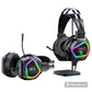 Noise Audio Cancelling Control RGB Headphones Over-Ear USB Mic and Gaming Wired Headse