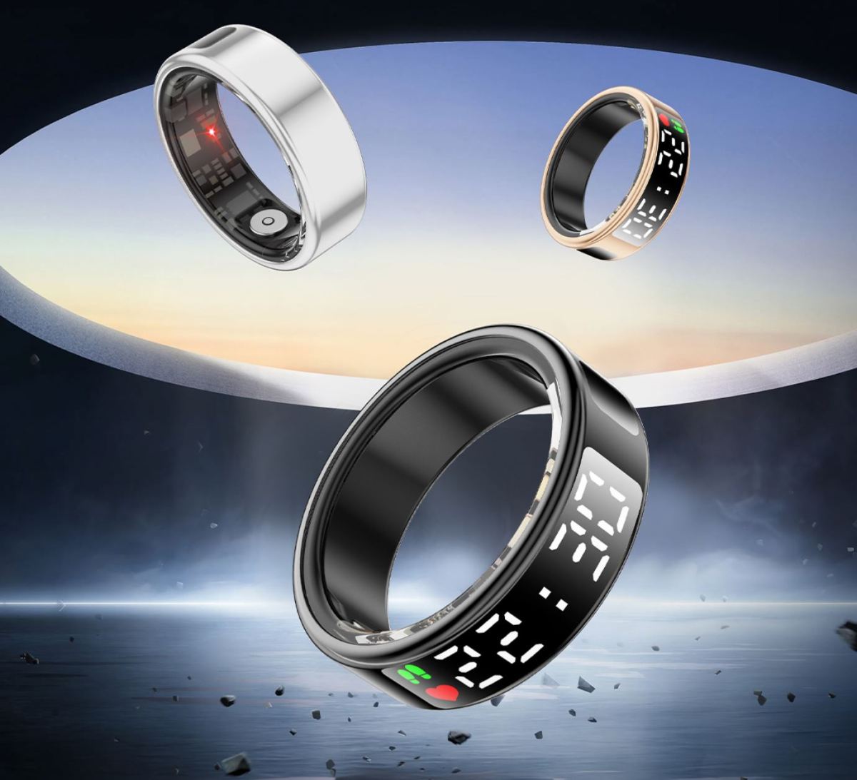 New High Performance Smart Ring With 5ATM Waterproof Gesture Operated Camera Video Health Monitoring and Durable Battery