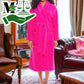 Women's Microfiber Fleece Bathrobe/Gown