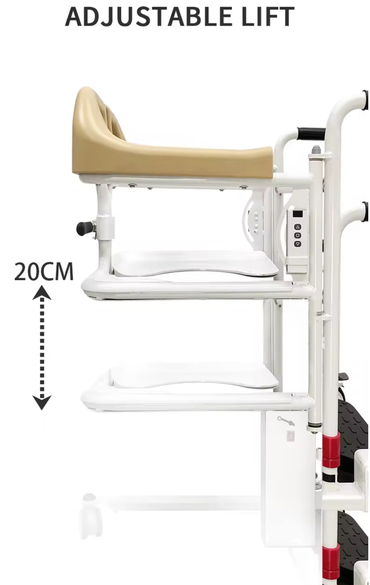 Patient Transfer Assist Lift, Dining Board Soft Cushion Toilet Hydraulic Pump Wheelchair Lift Machine for Disability & Elderly - PreOrder Sales Now Available!