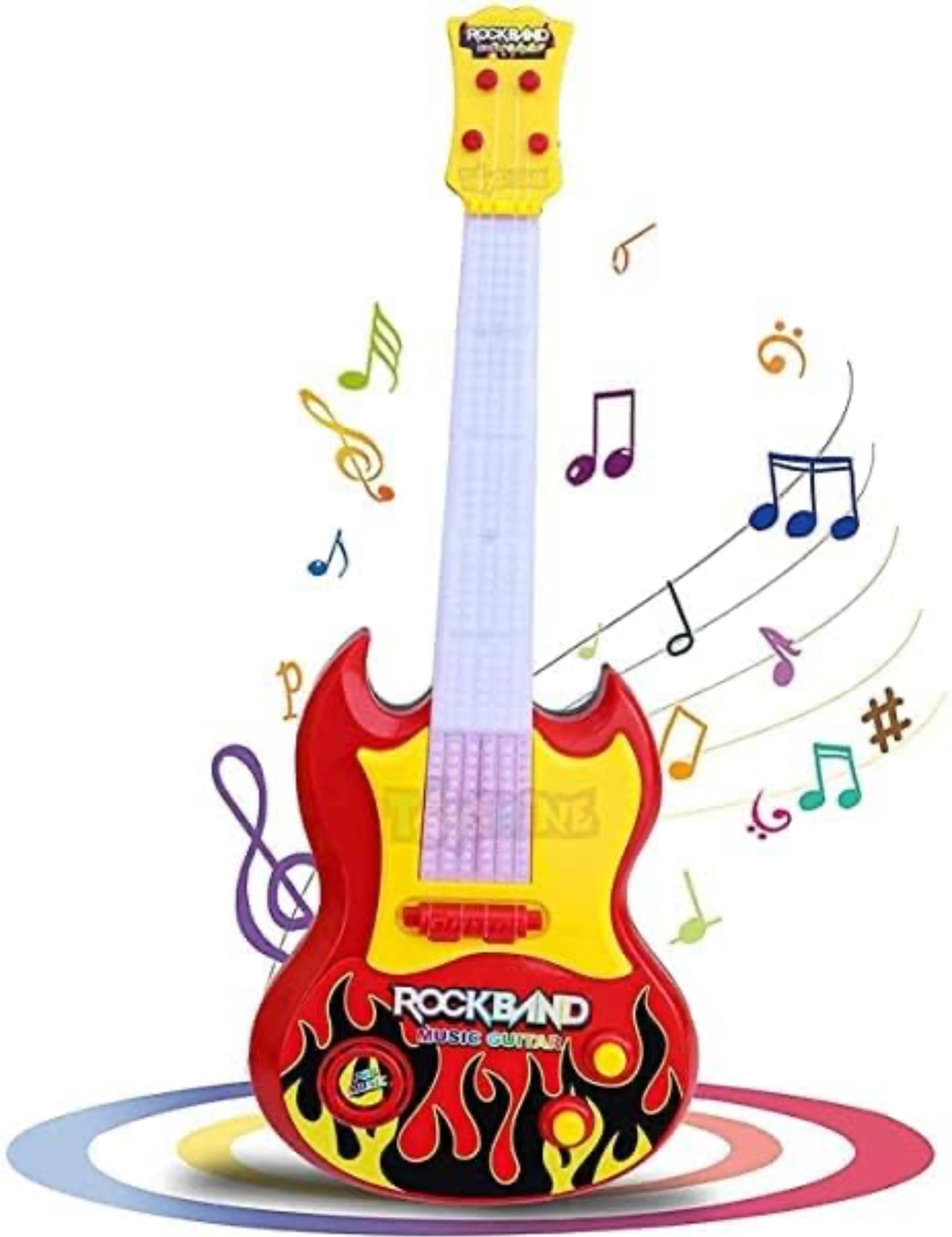 Toy Musical String Guitar Battery Operated - 40cm