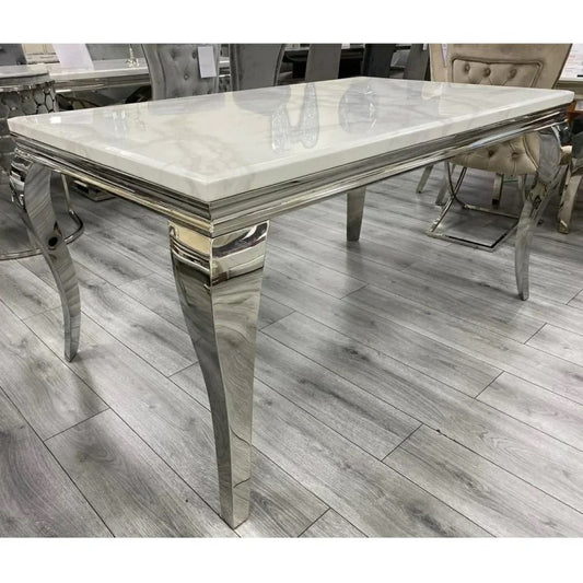 Sintered Stone Top Dining Room Table Inc Chairs 6 Seater