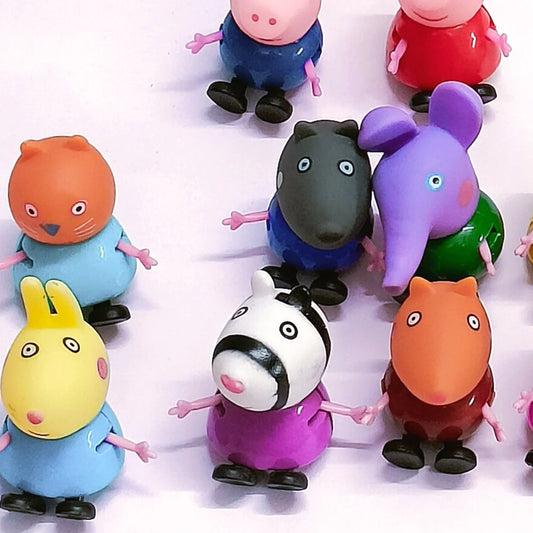 10pcs Peppa Pig Family Friends Dolls Action Figure Toys