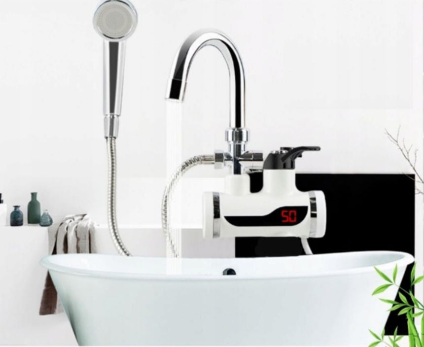 Instant Electric Hot Water Heater Tap with Shower Attachment