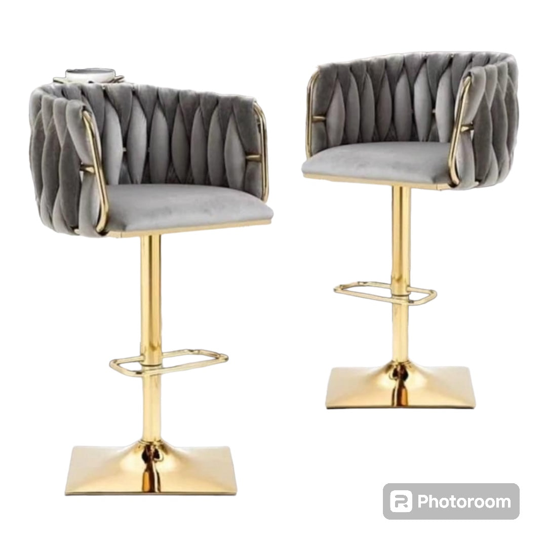 Velvet Bar/Dining Stools - Various Colours Available