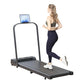 2-in-1 Fitness Foldable Electric Treadmill Space-Saving Machine Walking Running Pad