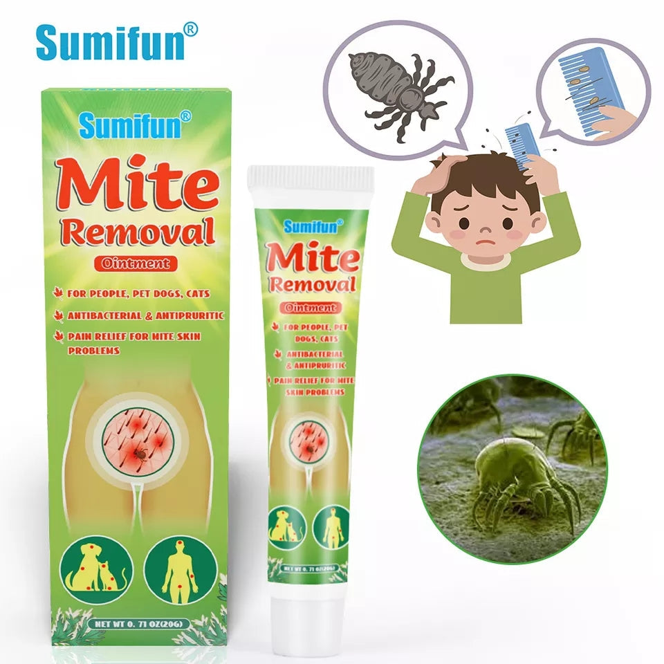 Mite Removal Ointment | Topical Cream for Eliminating Scabies Rash, Pubic Lice, and Mites