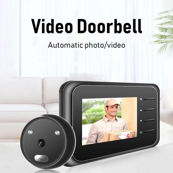 Digital Peephole Viewer Doorbell 2.4 inch Screen IR Night Vision Electronic Door Eye Camera